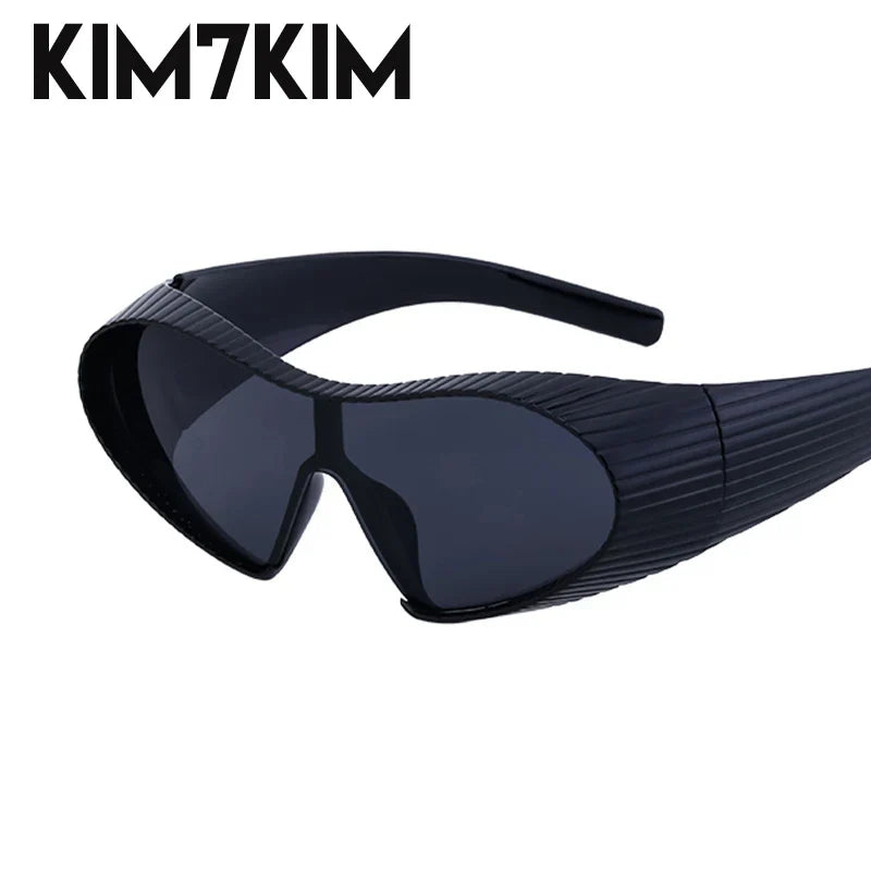 Steampunk Cat Eye Sunglasses Women 2024 New Fashion Oversized Punk Sun Glasses For Ladies Retro 2000‘s Goggle Y2k Accessories