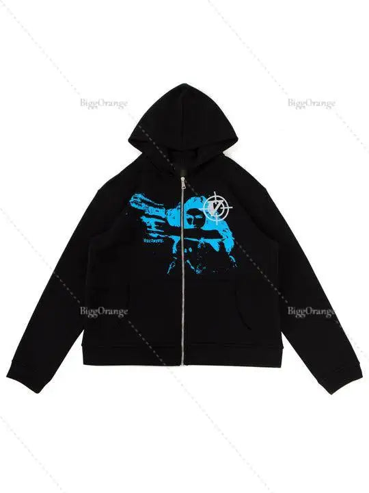 High quality Men Hip Hop Sweatshirt Hoodie Print
