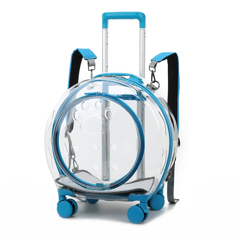 Pet Dog Cat Trolley Suitcase Luggage with Wheels