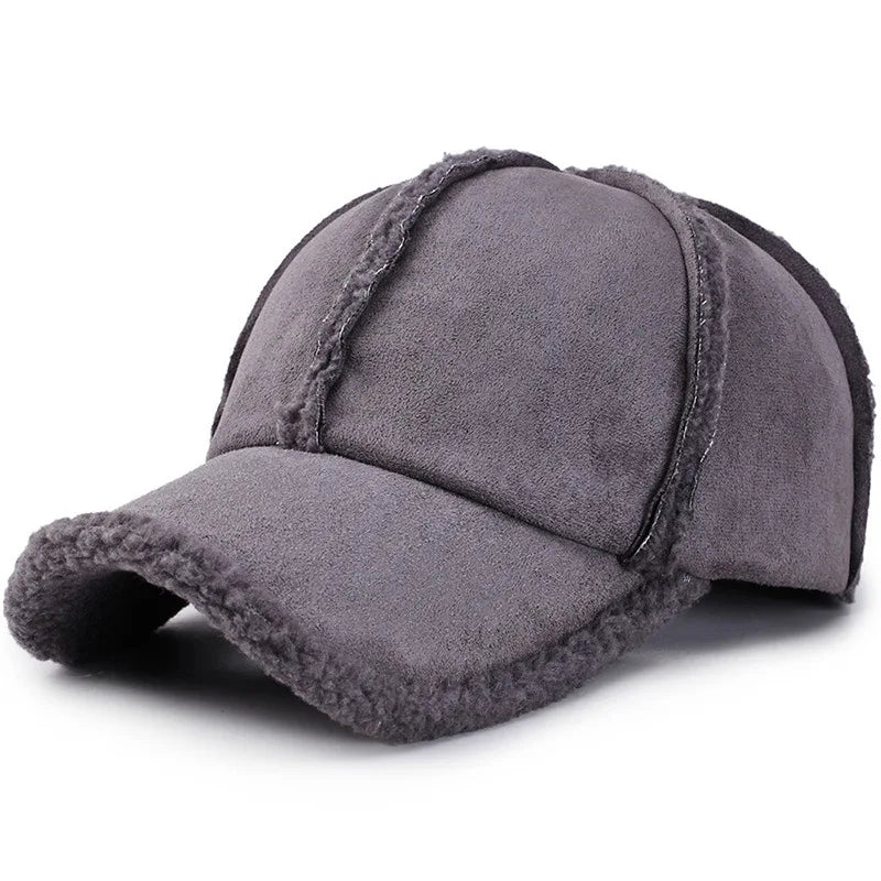 Dusty Pink Women Winter Hat Fleece Lined Faux