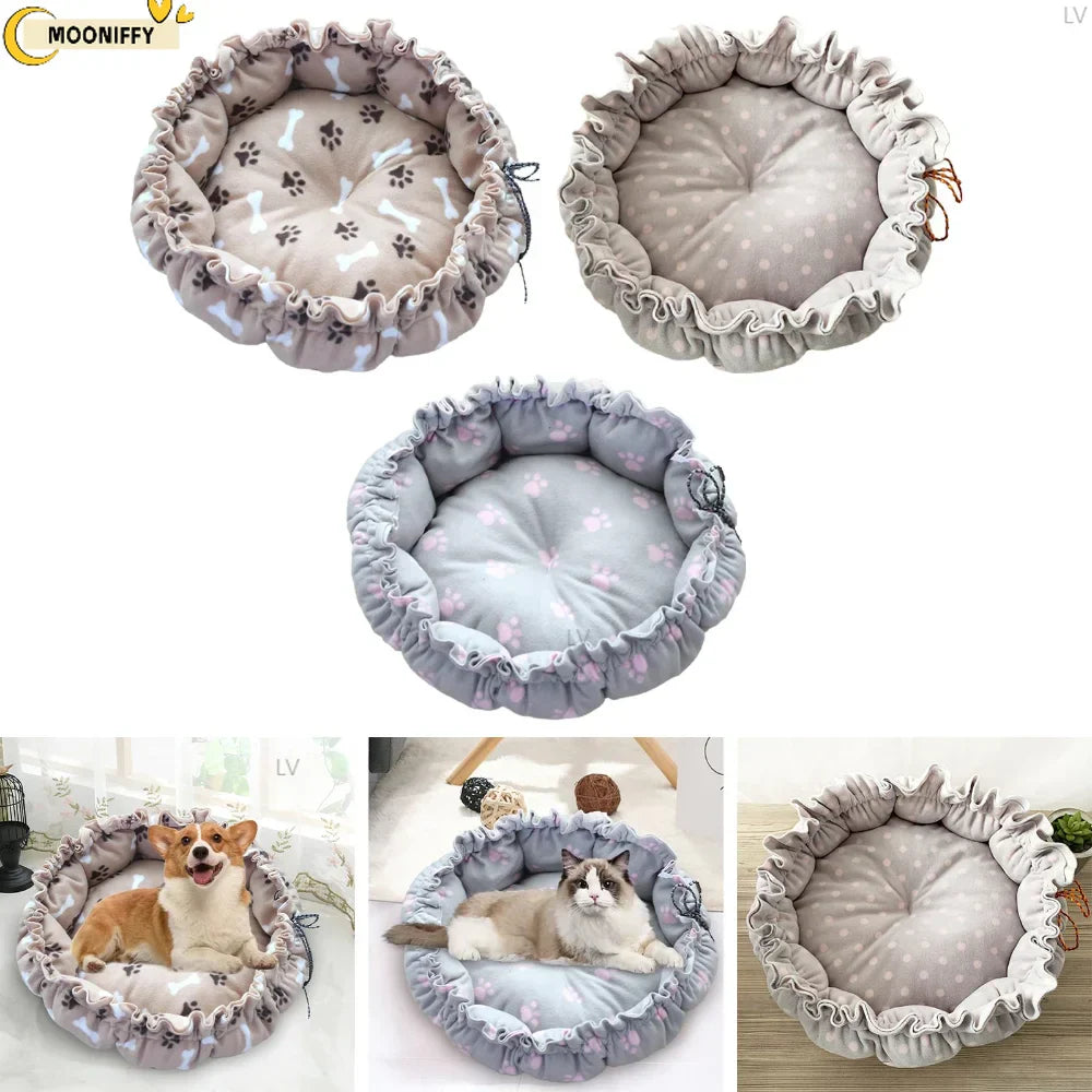 Dog Bed Small Medium Dogs Cushion Soft Cotton