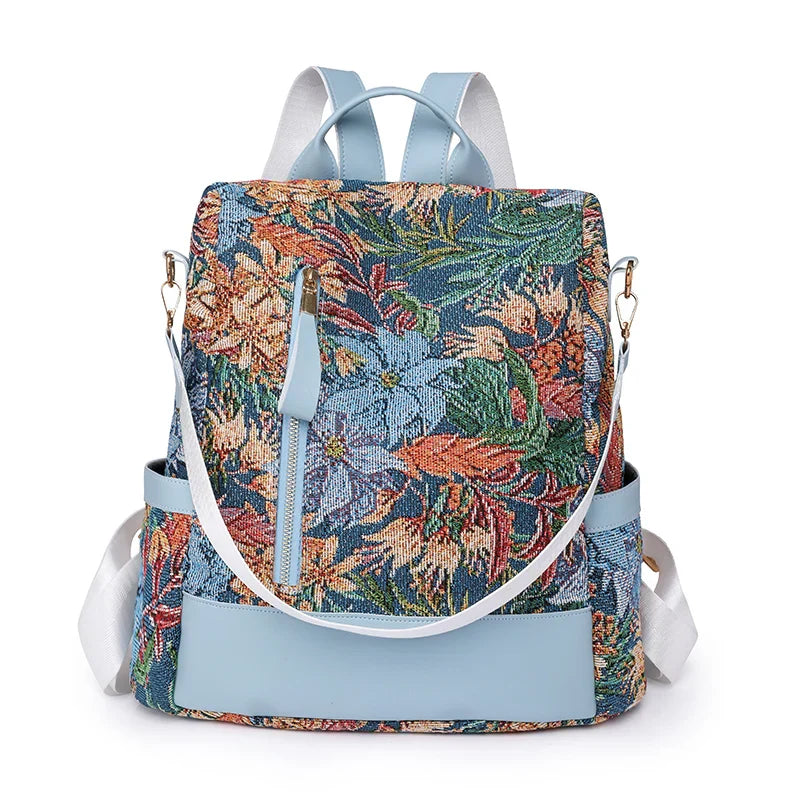 New Multifunction Backpack Women Waterproof Oxford Bagpack Female