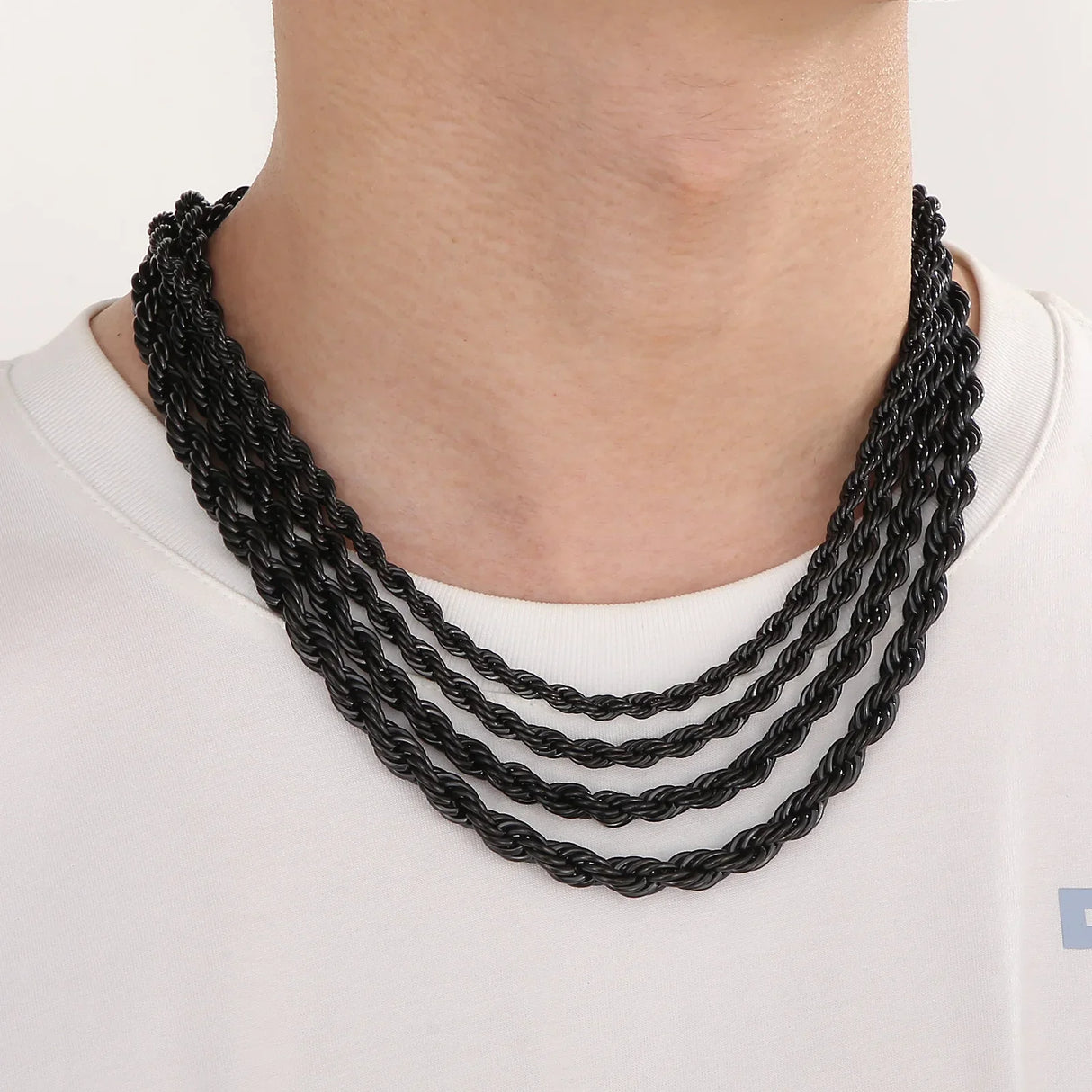 28mm HipHop Stainless Steel Rope Chain Fashion Men