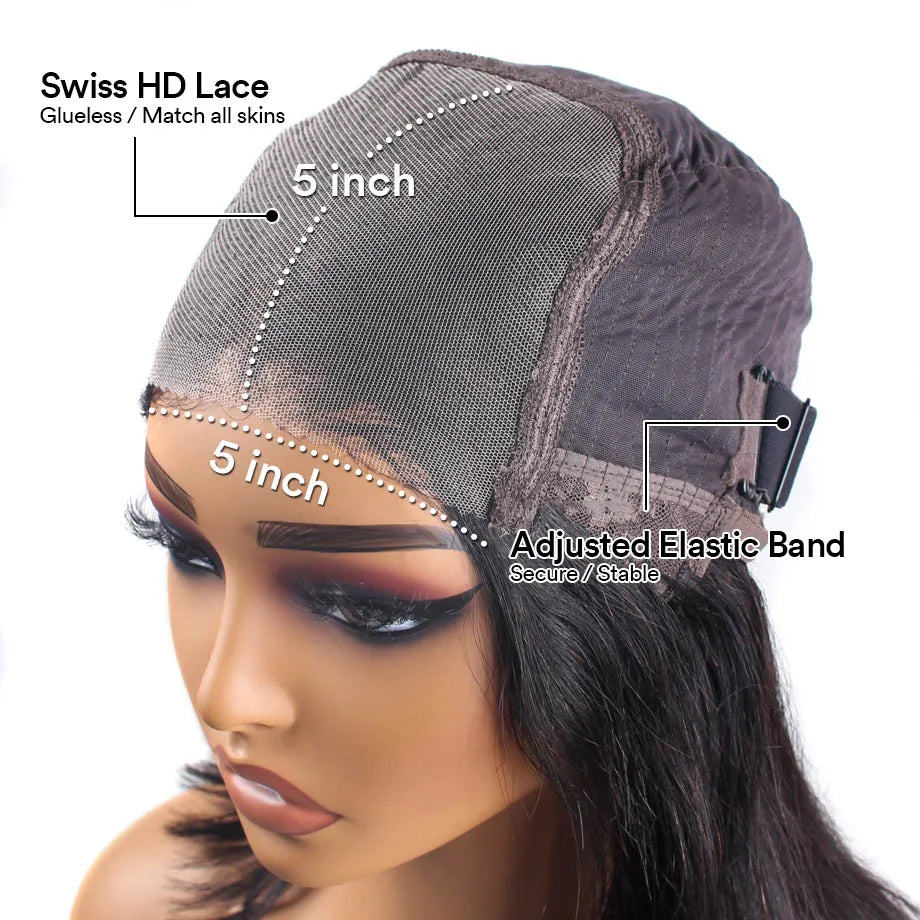 5x5 Hd Pre Cut Pre Plucked Lace Closure