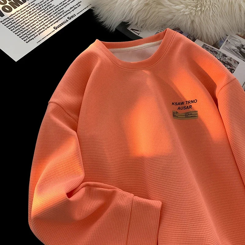 Autumn New Men's Sweatshirt Harajuku Style Letter Print