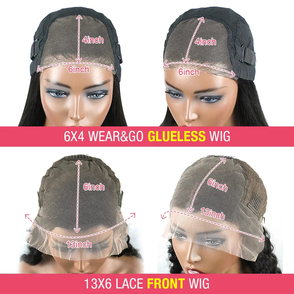 Glueless Wig Human Hair Ready To Wear And