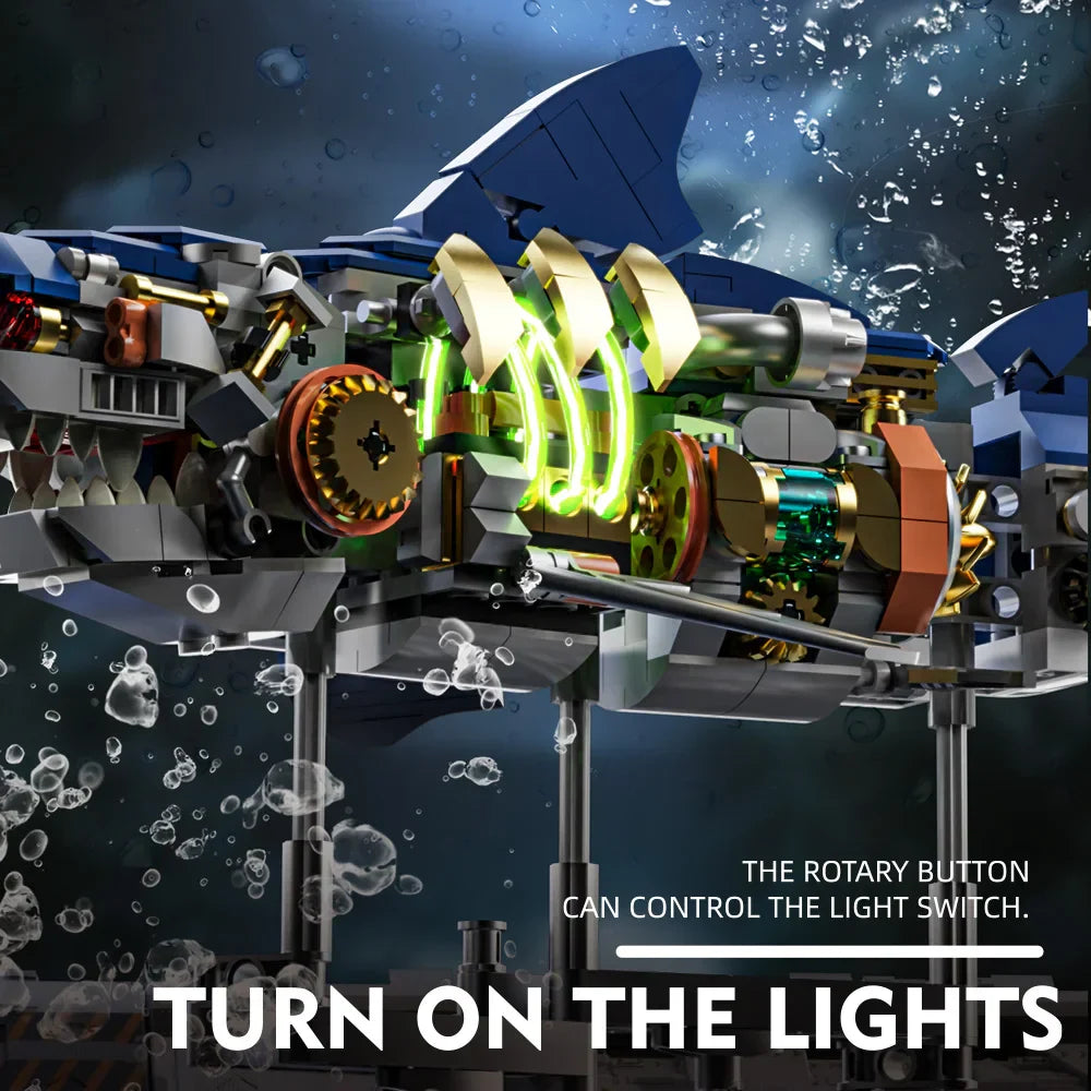 Mechanical Shark Building Set, Shark Sea Life Building