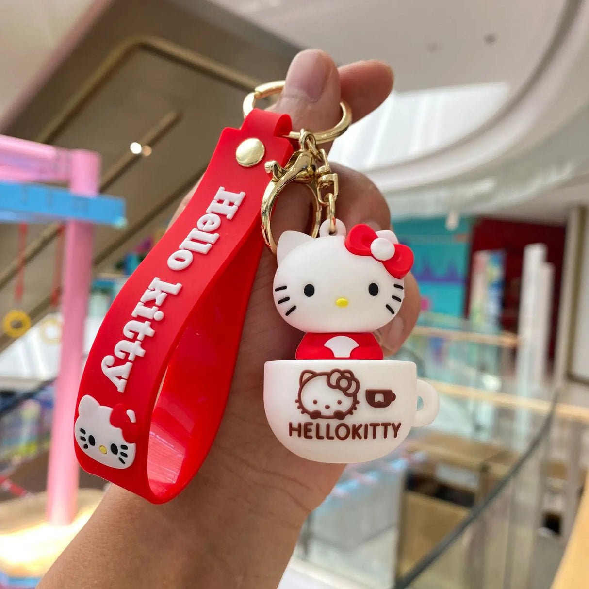 Kawaii Sanrio Hello Kitty Keychain Cartoon Doll Cute