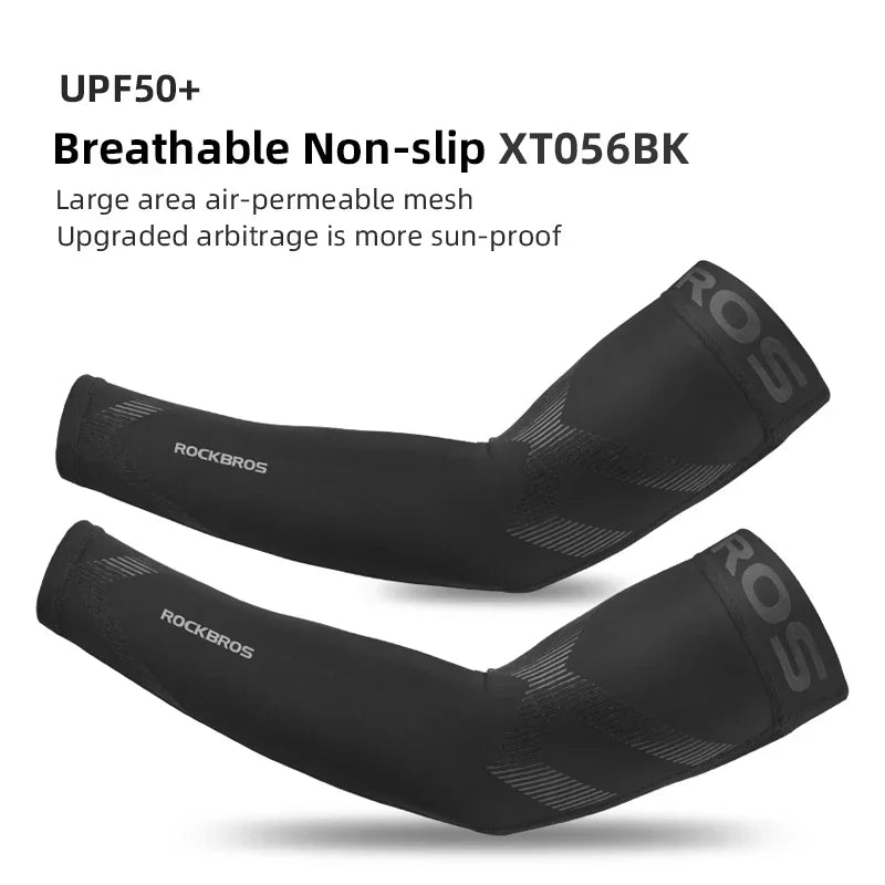 ROCKBROS Arm Sleeves UV Protection Running Jogging Armwear