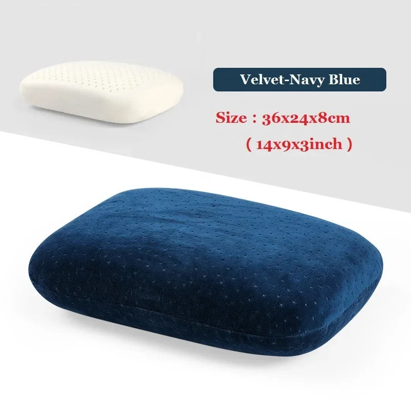 JFLEGAL Latex Pillow Natural Rubber Odorless Neck Pillow