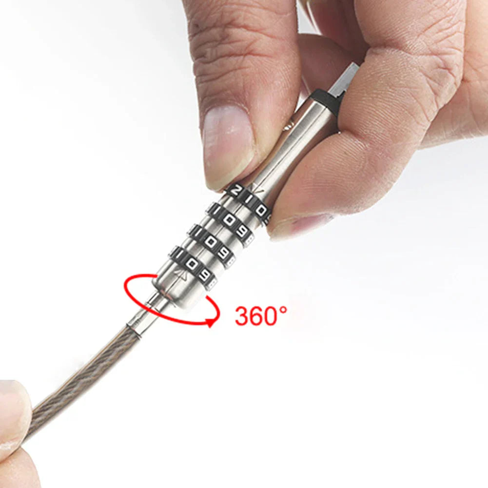 Security Cable USB Port Laptop Lock 4 Digit