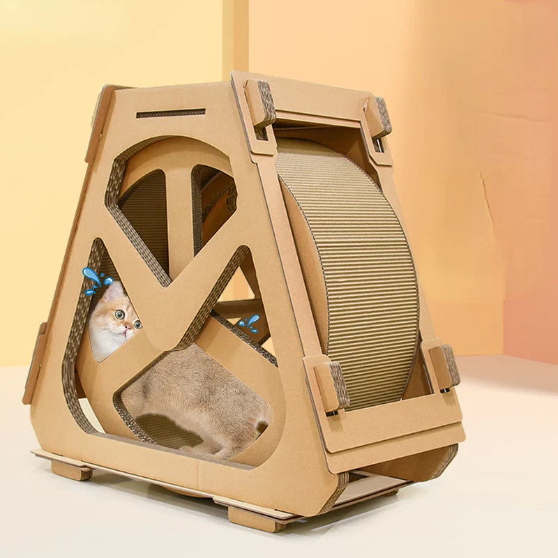 Water Wheel Ferris Wheel Corrugated Paper Cat Scratch