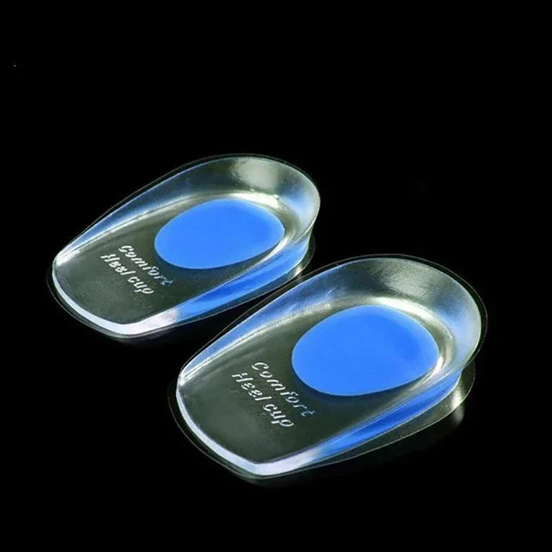 1 Pair Soft Silicone Gel Insoles for Heel