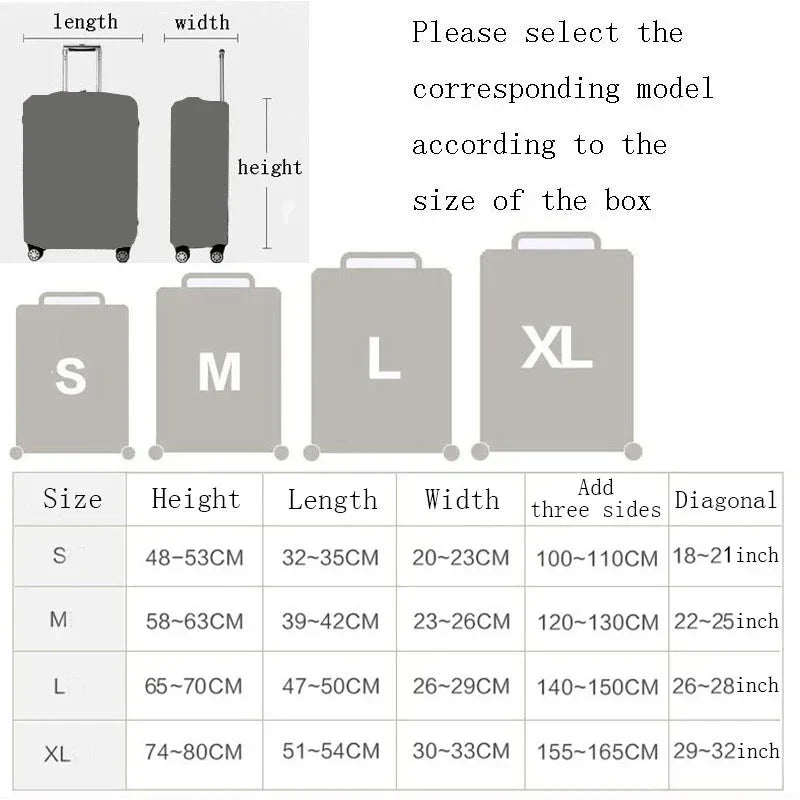 Thicken Luggage Cover Elasticity Trolley dust cover Suitcase