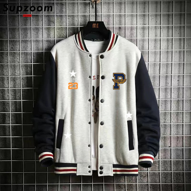 Supzoom New Arrival Fashion Fleece Casual Baseball Uniform