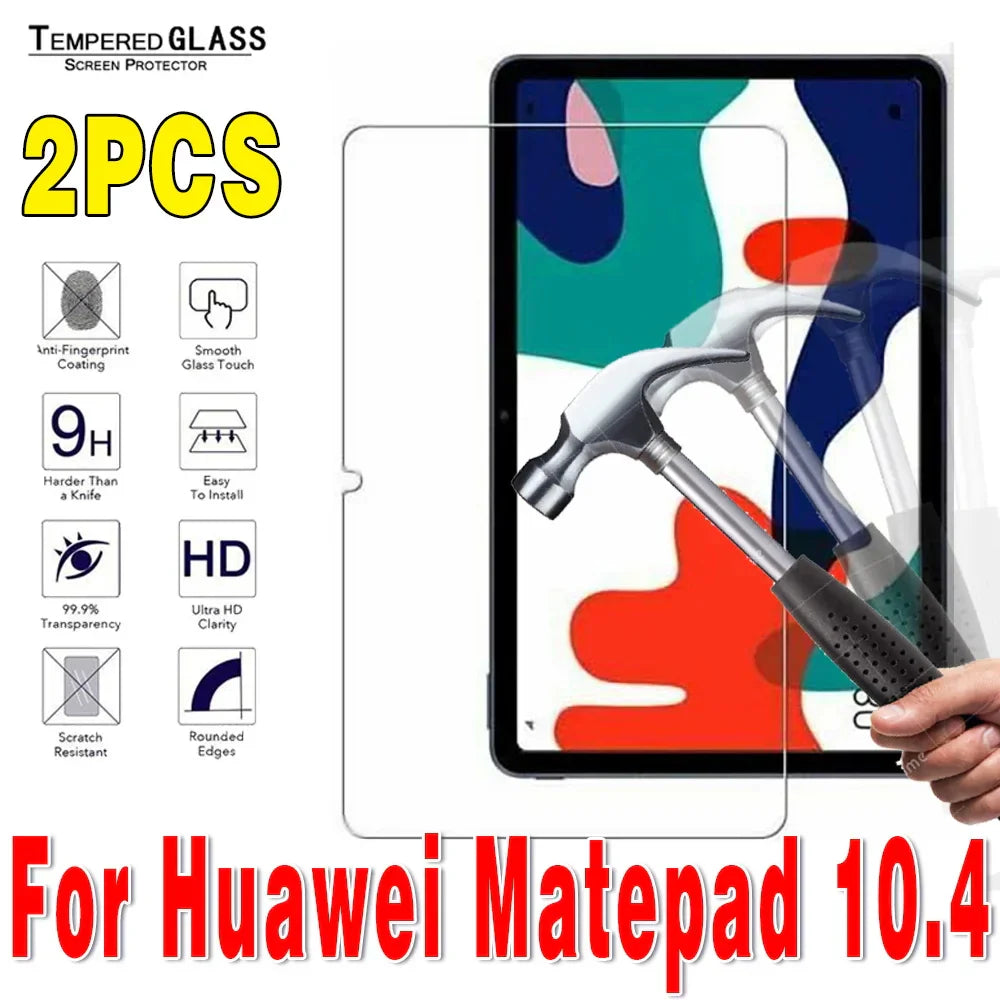 2Pcs Tempered Glass Tablet Screen Protector for Huawei
