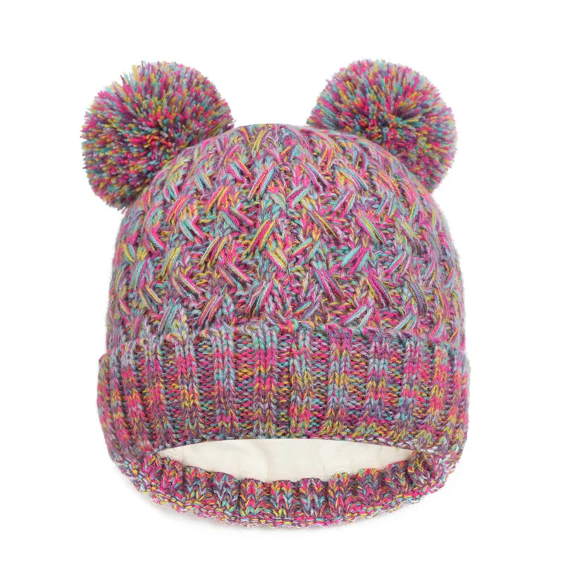 Imitation Cashmere Winter Baby Hat Gloves Scarf Set