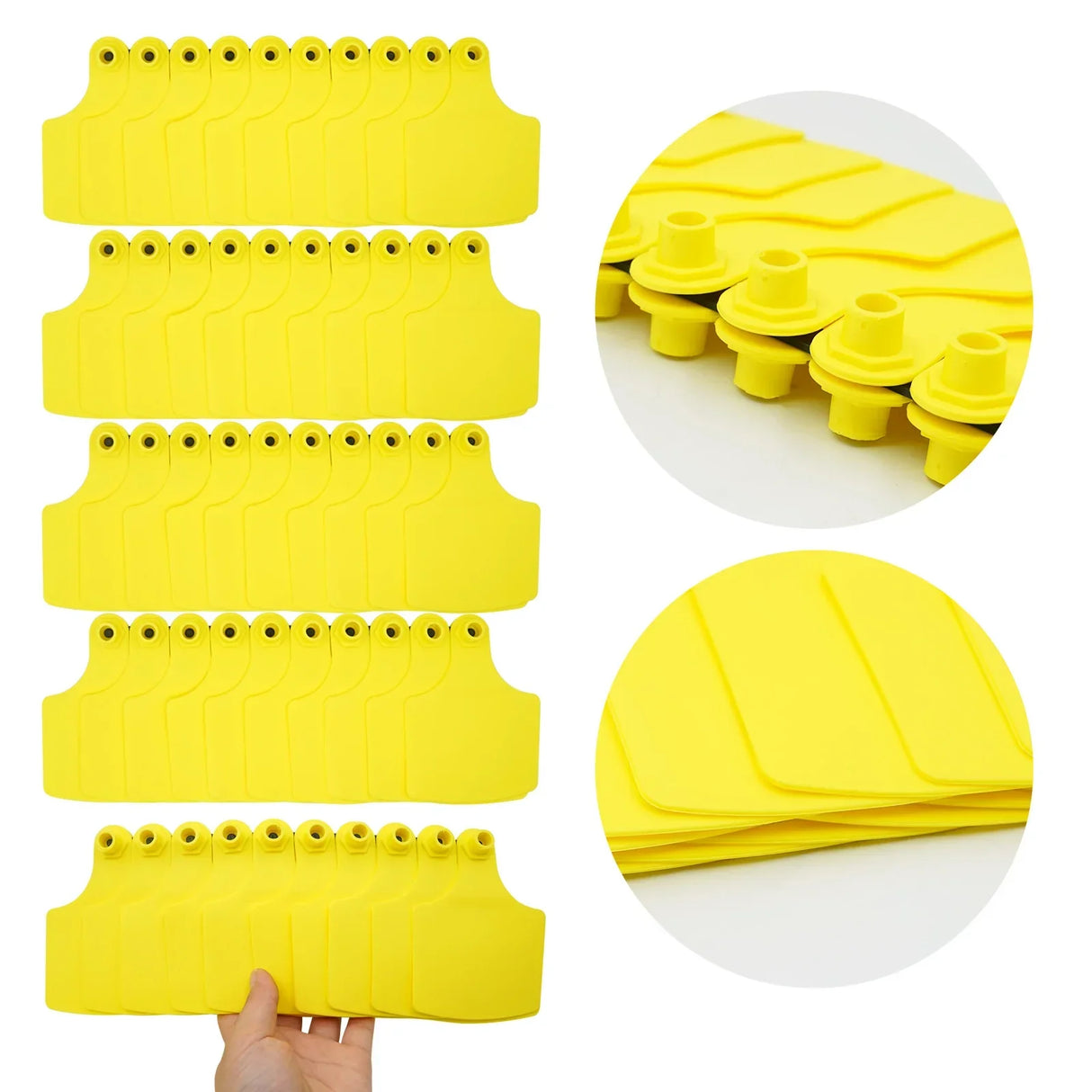 100Pcs Animal Cow Ear Tag Identification Card Label