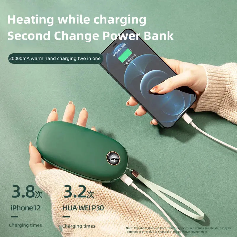 20000mAh USB Rechargeable Winter portable Hand Warmer Mobile