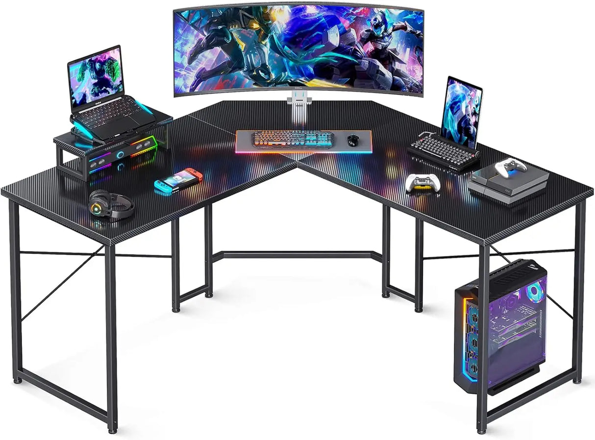 L Shaped Gaming Desk, 51 Inch Computer Desk