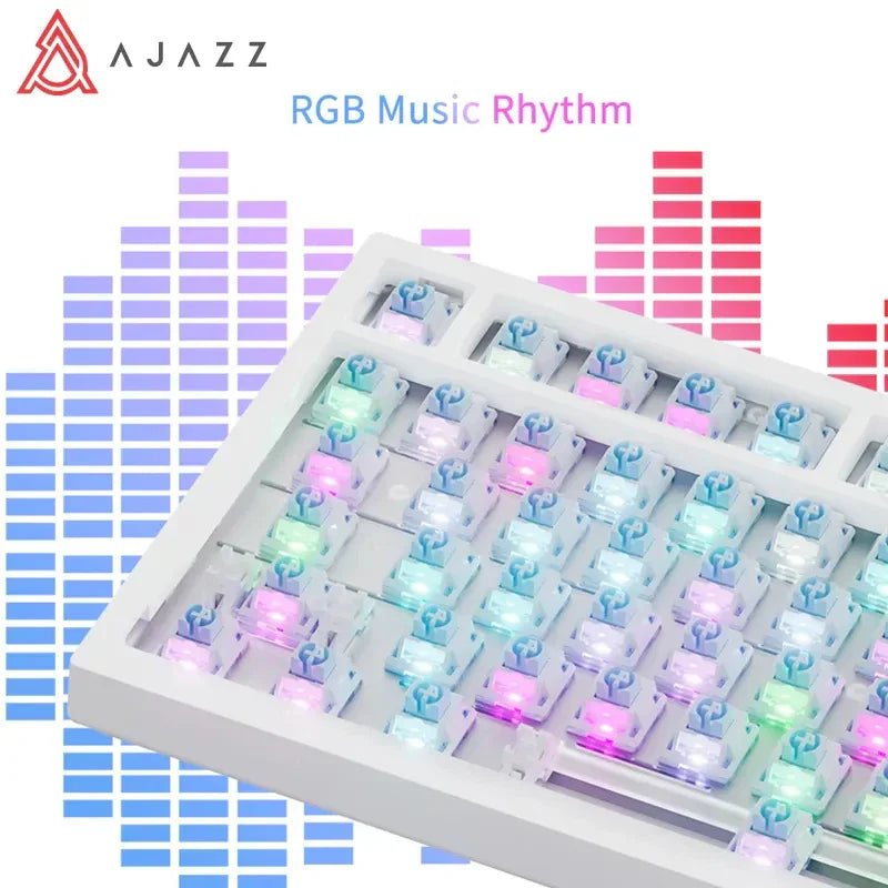 Ajazz Ak820 RGB Tri-Mode Gaming Mechanical Keyboard 82
