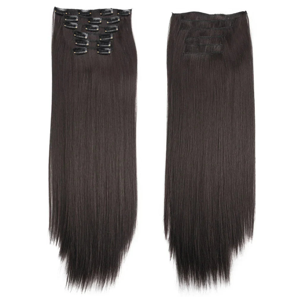 Synthetic Clip in Hair Extensions 6 Pcs/Set 16