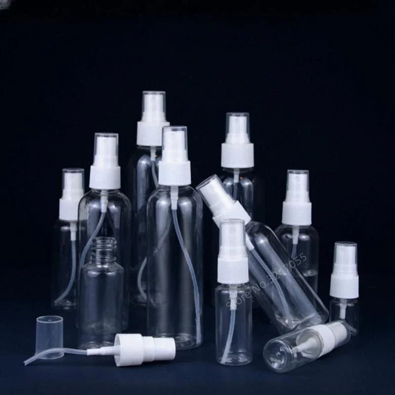 Refillable 10ml 30ml 50ml 60ml 100ml Clear PET