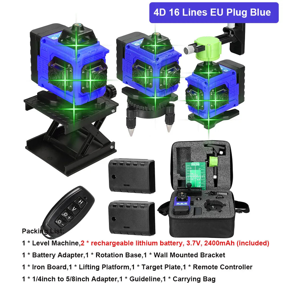 4D 16Lines 12Lines Laser Level 360 Self-leveling Leveling