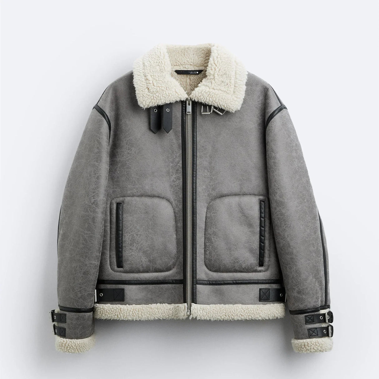 Winter Lapel Suede Rolled Lambskin American Style High