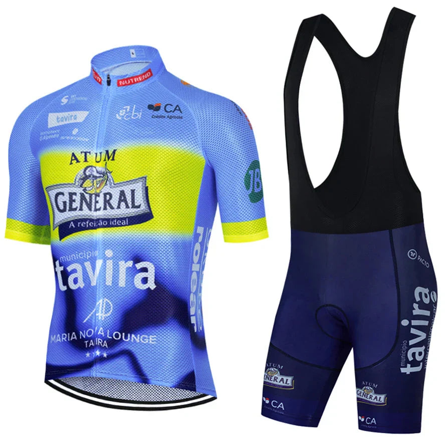 Fluor Yellow Cycling Jersey GLASSDRIVE Team Bike Maillot