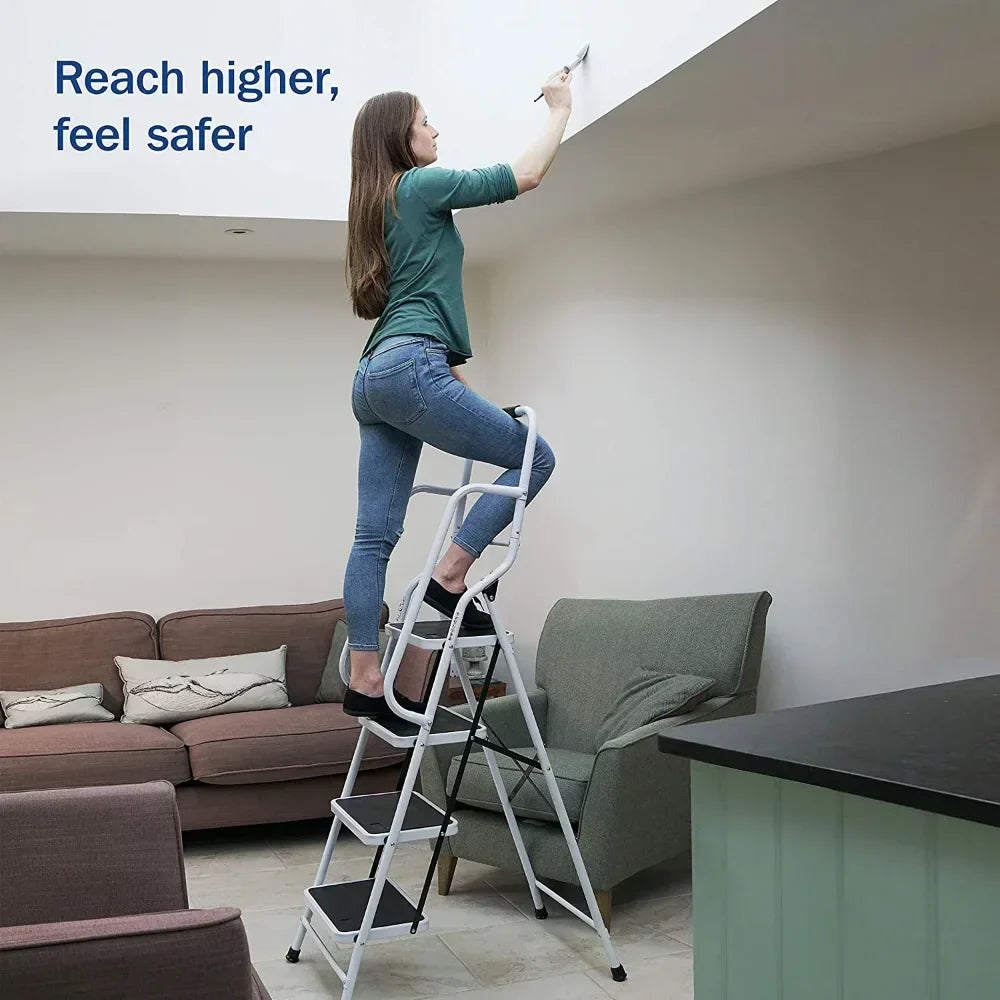 MOYU 4 Step Ladder Portable Folding Step Stool