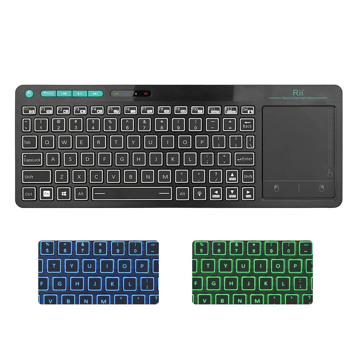 Rii K18Plus/K18S 2.4G Wireless Keyboard with Touchpad Mouse