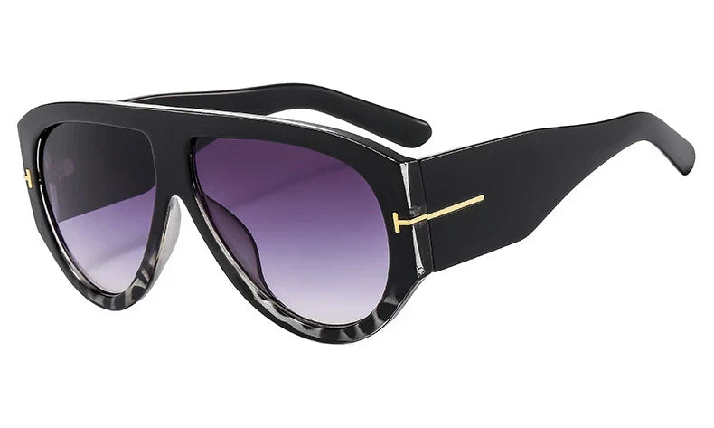 Oversized Pilot Sunglasses Women Fashion 2023 Luxury Big