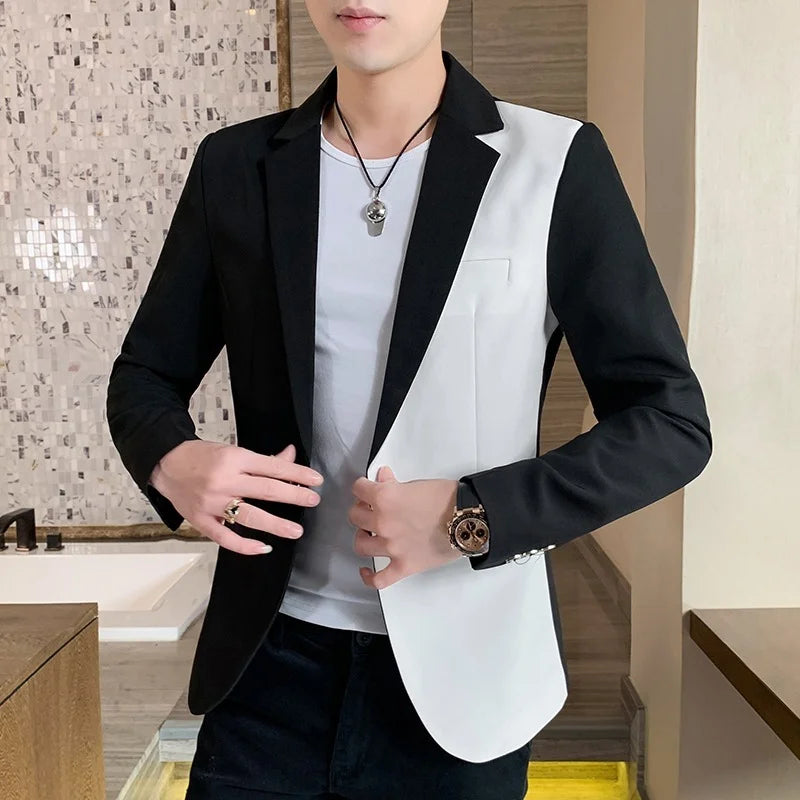 Men Blazer Slim Fit 2024 Autumn New Hot