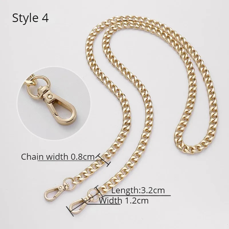 Golden Bag Chain Accessories Metal Extension Chains Underarm