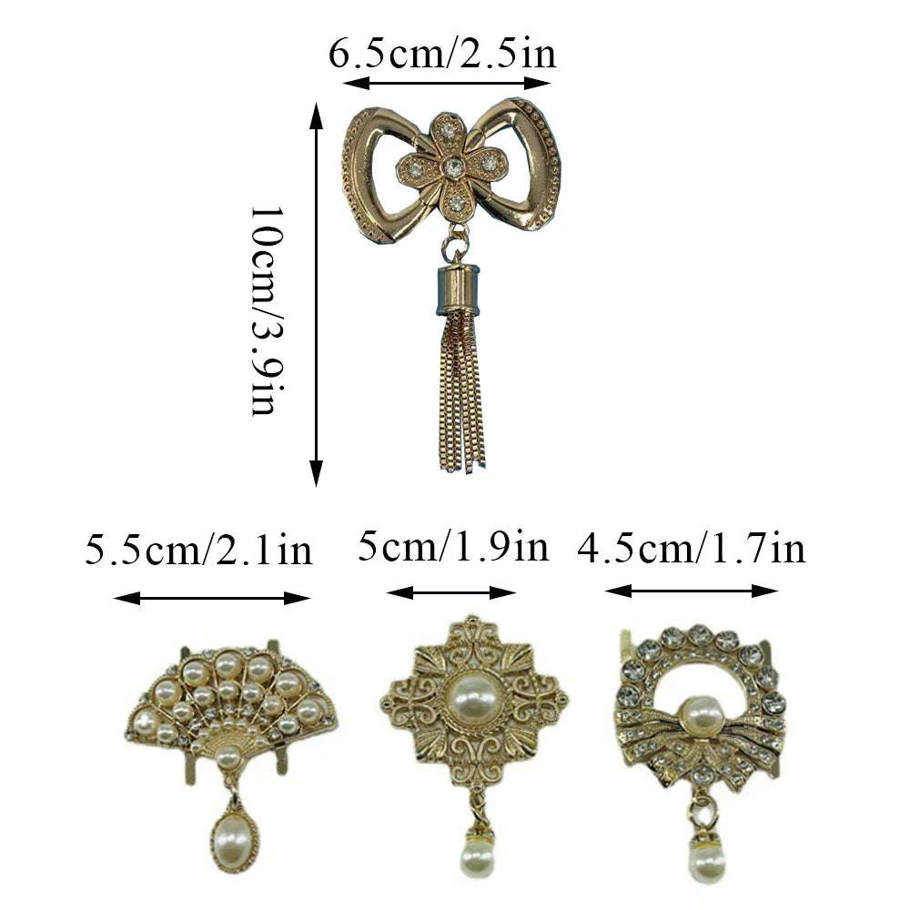 Exquisite Metal Buckle Clasp Bag Purse Hat Decor