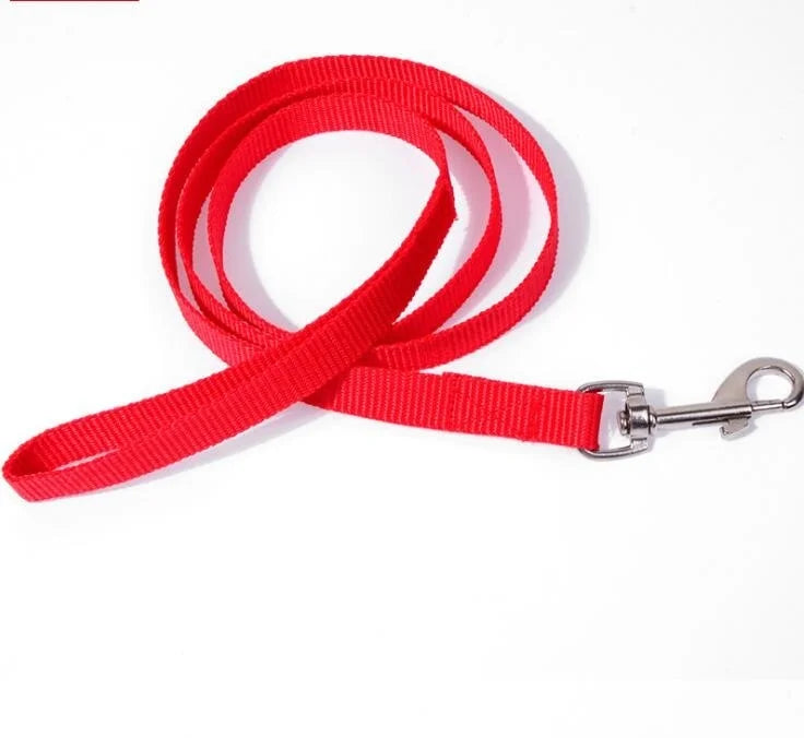 300PC 6Colors 110cm*1.5cm Nylon Pet Dog Leash Harness