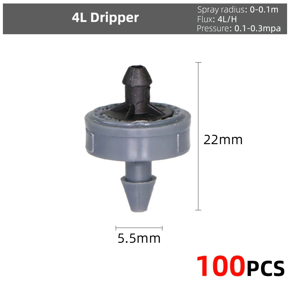 5-50m Garden Watering System 90/180/360 Degree Refraction Nozzle