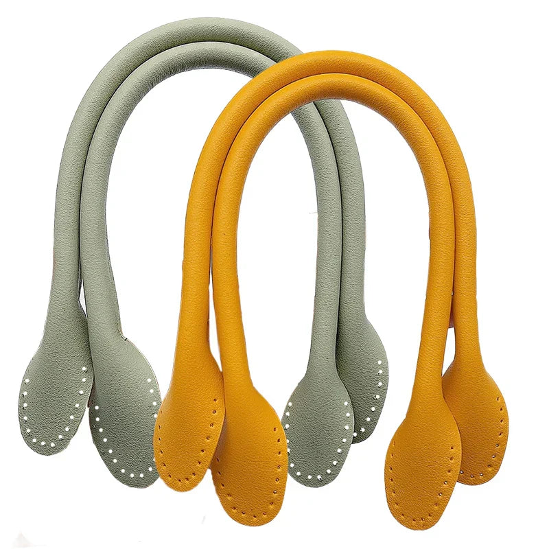 2 Pcs Detachable PU Leather bag Handle Lady