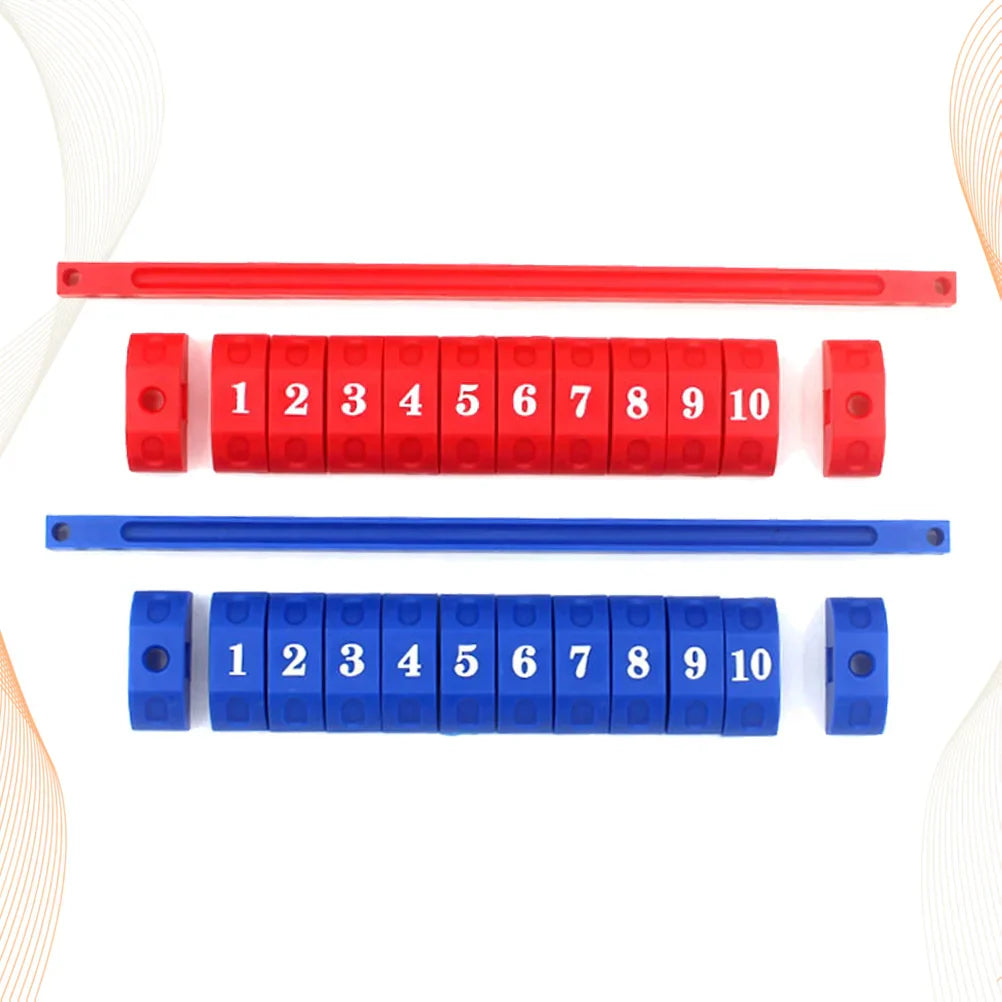 2pcs Durable Blue Red Plastic Scoring Units Counters