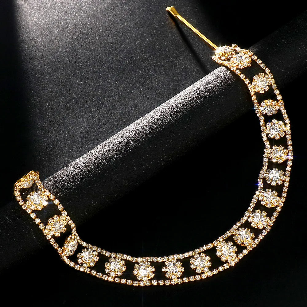 Rhinestone Hollow Flower Hip-Hop Dirty Braid Hair Clip