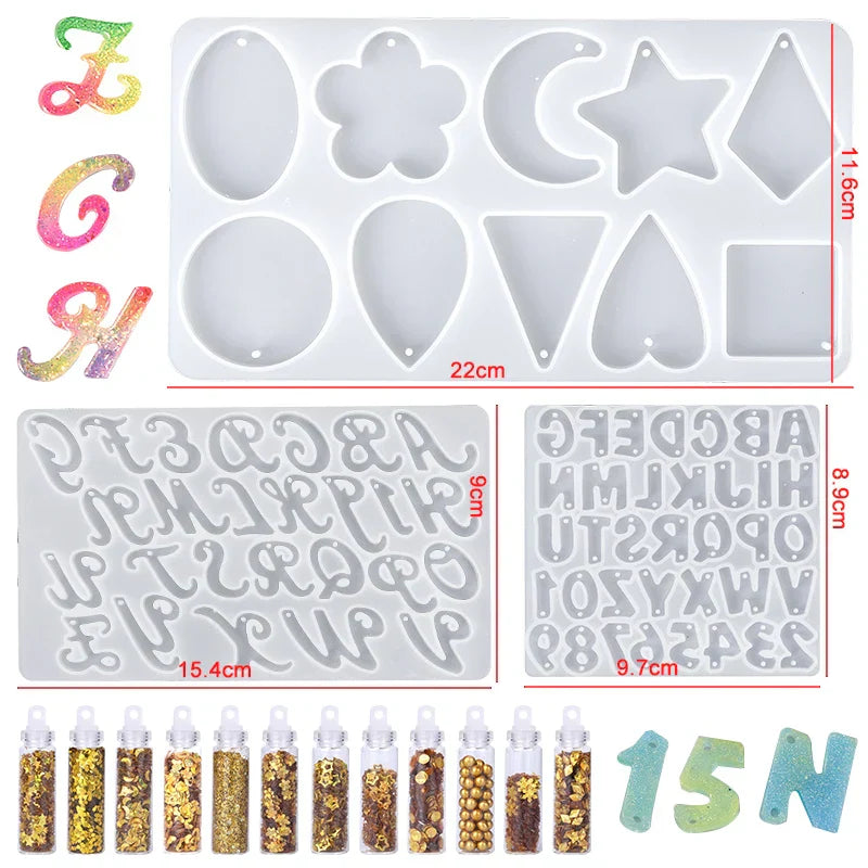 Epoxy Resin Accessories Kit With 3 Layers Box