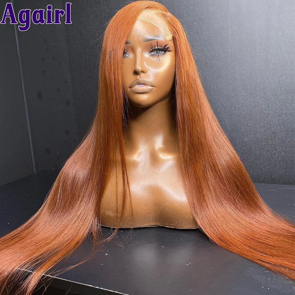 Mix Ginger And Copper Brown 13X6 Lace Front