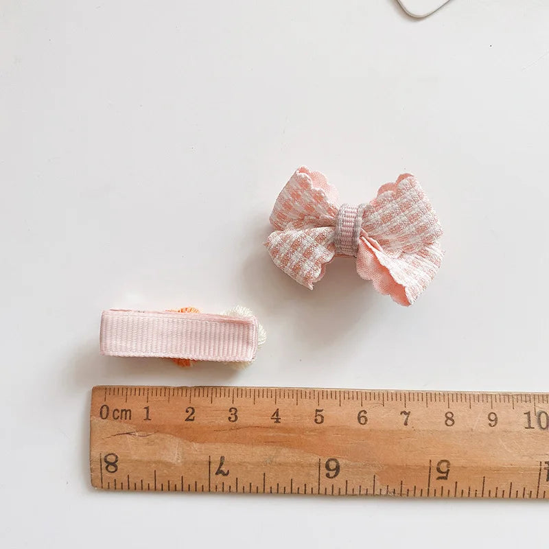 5pcs Set Cute Baby Girls Hairpins Bow Flower