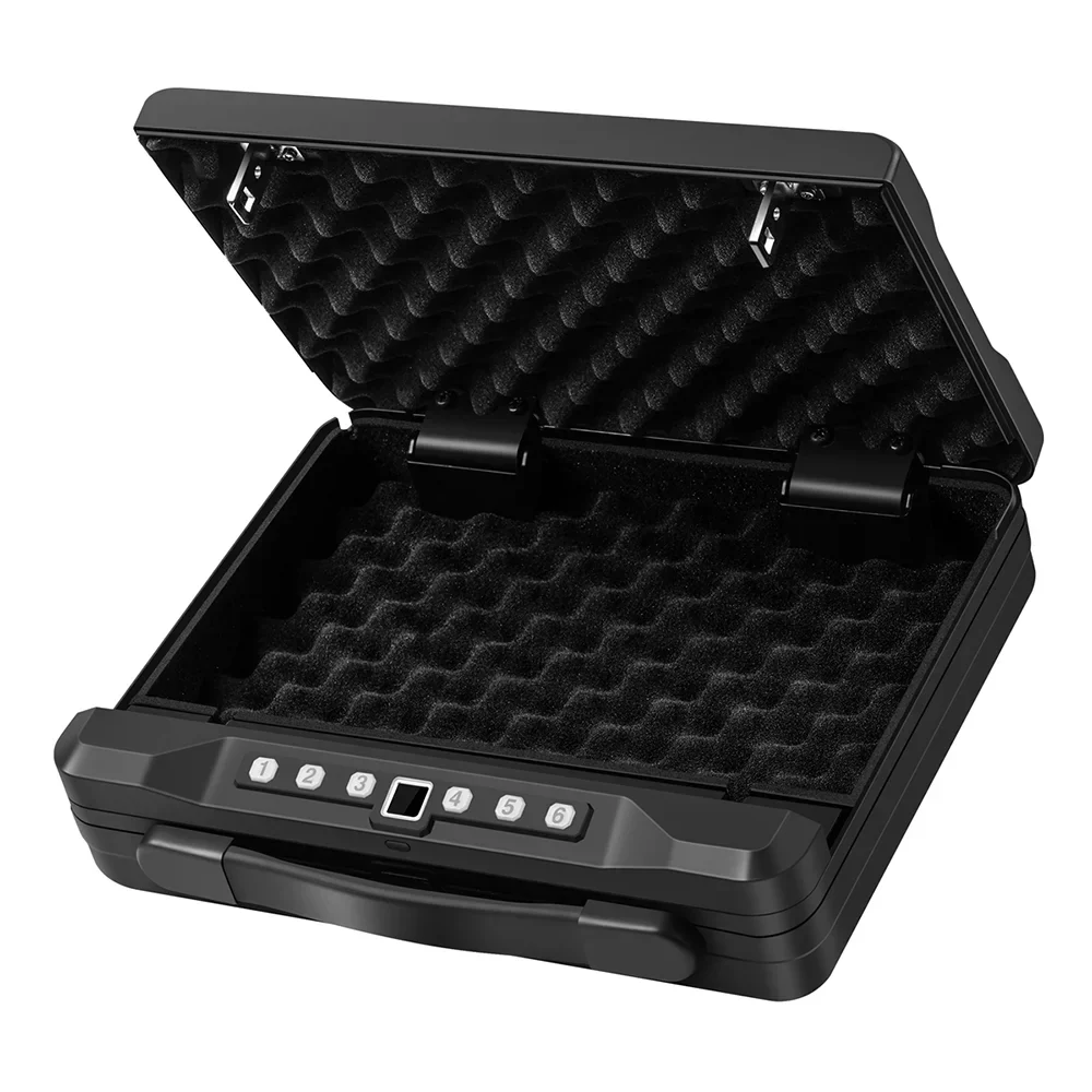 Quick-Access Fingerprint Safe Box Password Solid Steel Security