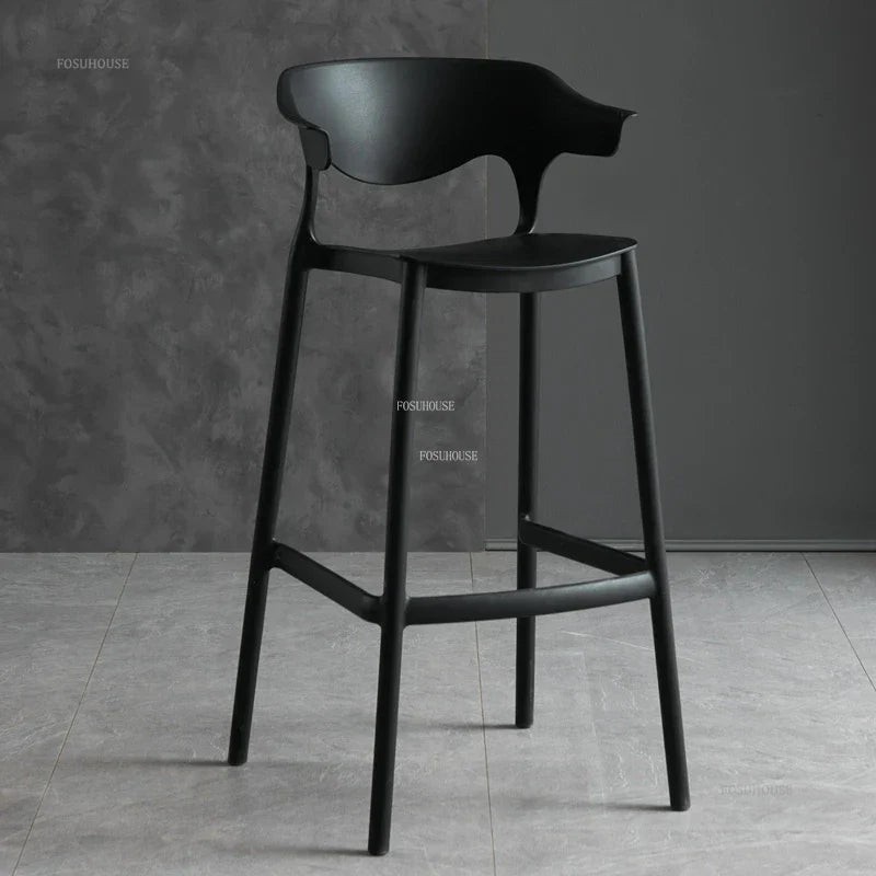 Nordic Plastic Living Room Leisure Bar Chairs Modern