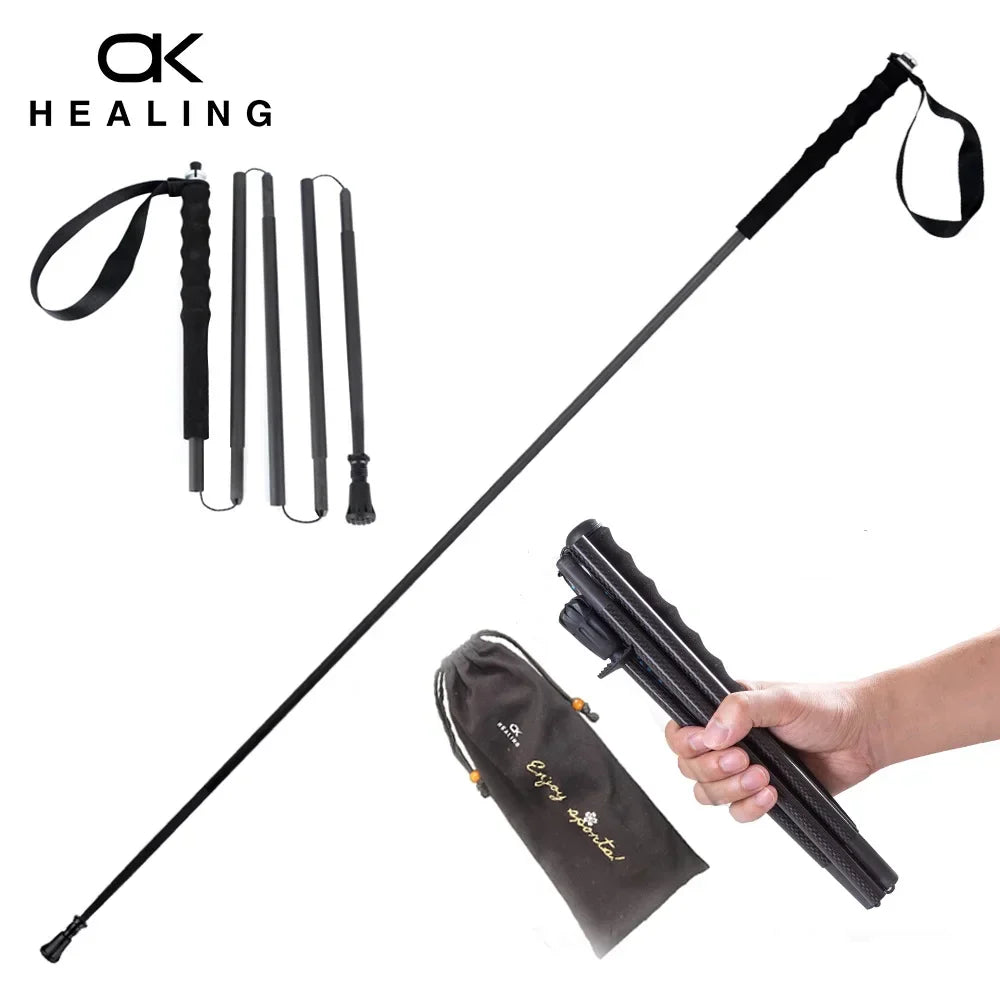 HEALING Ultra Light 115G Trekking Pole Carbon Folding