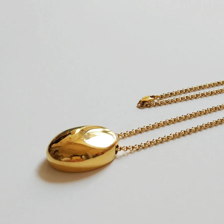 Big waterdrop long necklace for women stainless steel