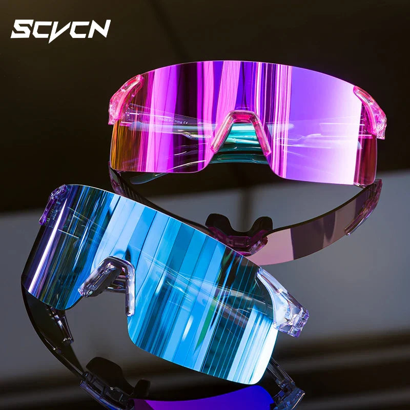 Scvcn-Cycling Sunglasses MTB Photochromic Sports Cycling Glasses Goggles