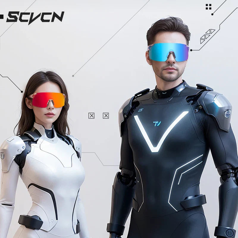 Scvcn-Cycling Sunglasses MTB Photochromic Sports Cycling Glasses Goggles